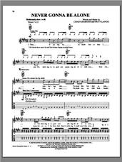 Cover icon of Never Gonna Be Alone sheet music for guitar (tablature) by Nickelback and Chad Kroeger, intermediate skill level