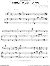 Cover icon of Trying To Get To You sheet music for voice, piano or guitar by Elvis Presley, Charles Singleton and Rose Marie McCoy, intermediate skill level