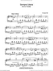 Cover icon of Sempre Libera (from La Traviata) sheet music for piano solo by Giuseppe Verdi, classical score, intermediate skill level