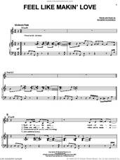 Cover icon of Feel Like Makin' Love sheet music for voice, piano or guitar by Karrin Allyson, Roberta Flack and Eugene McDaniels, wedding score, intermediate skill level