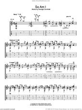 Cover icon of So Am I sheet music for guitar solo (chords) by Jerry Willard and George Gershwin, easy guitar (chords)