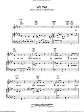 Cover icon of We Will sheet music for voice, piano or guitar by Rumer, intermediate skill level