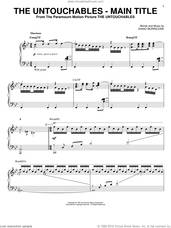 Cover icon of The Untouchables - Main Title sheet music for piano solo by Ennio Morricone, intermediate skill level