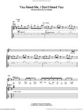 Cover icon of You Need Me, I Don't Need You sheet music for guitar (tablature) by Ed Sheeran, intermediate skill level