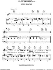 Cover icon of Winter Wonderland sheet music for voice, piano or guitar by Perry Como, Felix Bernard and Richard Smith, intermediate skill level