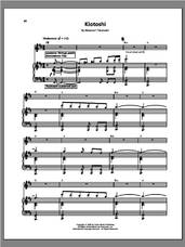 Cover icon of Kiotoshi sheet music for voice and piano by Kitaro and Masanori Takahashi, intermediate skill level