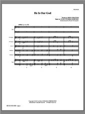 Cover icon of He Is Our God (complete set of parts) sheet music for orchestra/band (Brass) by Vicki Tucker Courtney and Bert Stratton, intermediate skill level