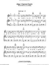 Cover icon of Alas I Cannot Swim sheet music for voice, piano or guitar by Laura Marling, intermediate skill level