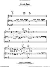 Cover icon of Single Tear sheet music for voice, piano or guitar by Tyler James, intermediate skill level
