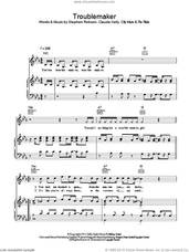 Cover icon of Troublemaker sheet music for voice, piano or guitar by Olly Murs, Claude Kelly, Flo Rida and Steve Robson, intermediate skill level