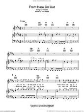 Cover icon of From Here On Out sheet music for voice, piano or guitar by The Killers, Brandon Flowers, Dave Keuning, Mark Stoermer and Ronnie Vannucci, intermediate skill level