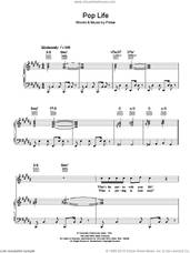 Cover icon of Pop Life sheet music for voice, piano or guitar by Prince & The Revolution and Prince, intermediate skill level