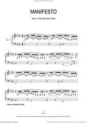 Cover icon of Manifesto sheet music for piano solo by Chilly Gonzales and Jason Beck, intermediate skill level