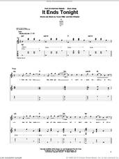Cover icon of It Ends Tonight sheet music for guitar (tablature) by The All-American Rejects, Nick Wheeler and Tyson Ritter, intermediate skill level