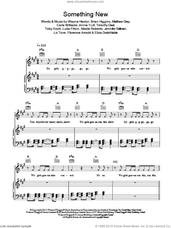 Cover icon of Something New sheet music for voice, piano or guitar by Girls Aloud, Annie Yuill, Brian Higgins, Carla Williams, Eliza Dodd-Noble, Florence Arnold, Jennifer Skillman, Lo Tove, Luke Fitton, Matthew Gray, Nicola Roberts, Timothy Deal, Toby Scott and Wayne Hector, intermediate skill level