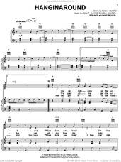 Cover icon of Hanginaround sheet music for voice, piano or guitar by Counting Crows, Adam Duritz, Ben Mize and Dan Vickrey, intermediate skill level