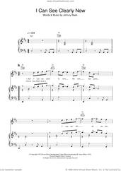 Cover icon of I Can See Clearly Now sheet music for voice, piano or guitar by Johnny Nash, intermediate skill level