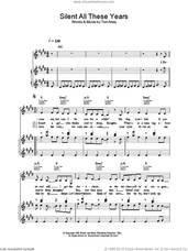 Cover icon of Silent All These Years sheet music for voice, piano or guitar by Tori Amos, intermediate skill level