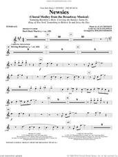 Cover icon of Newsies (Choral Medley) sheet music for orchestra/band (tenor saxophone) by Alan Menken, Jack Feldman, Newsies (Musical) and Roger Emerson, intermediate skill level