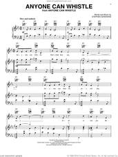 Cover icon of Anyone Can Whistle sheet music for voice, piano or guitar by Stephen Sondheim, intermediate skill level