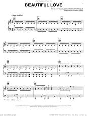 Cover icon of Beautiful Love sheet music for voice, piano or guitar by The Afters, intermediate skill level