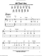 Cover icon of All That I Am sheet music for guitar solo (easy tablature) by The Afters, easy guitar (easy tablature)