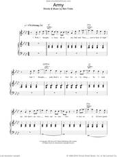 Cover icon of Army sheet music for voice, piano or guitar by Ben Folds Five and Ben Folds, intermediate skill level