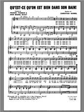 Cover icon of Qu'est Ce Qu'on Est Bien Dans Son Bain sheet music for voice and piano by Henri Salvador, Christian Sarrel, Frank Thomas and Jean Michel Rivat, intermediate skill level