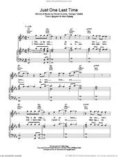 Cover icon of Just One Last Time sheet music for voice, piano or guitar by David Guetta, Alex Ryberg, Giorgio Tuinfort and Tom Liljegren, intermediate skill level