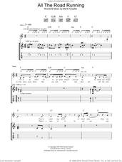 Cover icon of All The Road Running sheet music for guitar (tablature) by Mark Knopfler and Emmylou Harris, intermediate skill level
