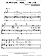 Cover icon of Thank God I'm Not The One sheet music for voice, piano or guitar by The Afters, intermediate skill level