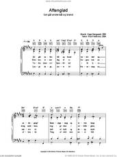 Cover icon of AftenglAud - Sol GAr Under BAl Og Brand sheet music for voice, piano or guitar by Poul Feldvoss and Vagn Norgaard, intermediate skill level