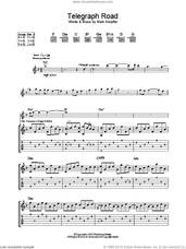 Cover icon of Telegraph Road sheet music for guitar (tablature) by Dire Straits and Mark Knopfler, intermediate skill level