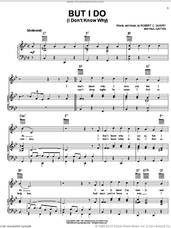 Cover icon of But I Do (I Don't Know Why) sheet music for voice, piano or guitar by Clarence 