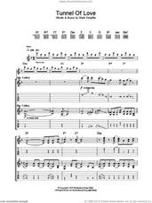 Cover icon of Tunnel Of Love sheet music for guitar (tablature) by Dire Straits and Mark Knopfler, intermediate skill level
