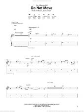 Cover icon of Do Not Move sheet music for guitar (tablature) by David Crowder Band and David Crowder, intermediate skill level