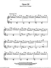 Cover icon of Opus 38 sheet music for piano solo by Dustin O'Halloran, classical score, intermediate skill level