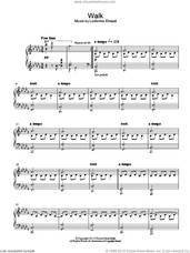 Cover icon of Walk sheet music for piano solo by Ludovico Einaudi, classical score, intermediate skill level