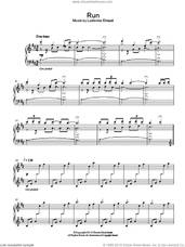 Cover icon of Run sheet music for piano solo by Ludovico Einaudi, classical score, intermediate skill level