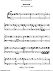 Cover icon of Brothers sheet music for piano solo by Ludovico Einaudi, classical score, intermediate skill level