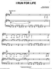 Cover icon of I Run For Life sheet music for voice, piano or guitar by Melissa Etheridge, intermediate skill level