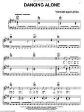 Cover icon of Dancing Alone sheet music for voice, piano or guitar by Ashlee Simpson, John Shanks and Kara DioGuardi, intermediate skill level