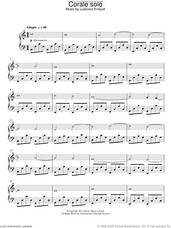 Cover icon of Corale Solo sheet music for piano solo by Ludovico Einaudi, classical score, intermediate skill level