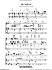 Cover icon of Almost Blue sheet music for voice, piano or guitar by Elvis Costello, intermediate skill level