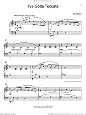 Cover icon of I've Gotta Toccata sheet music for piano solo (elementary) by Bill Boyd, beginner piano (elementary)