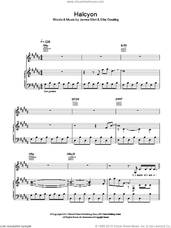 Cover icon of Halcyon sheet music for voice, piano or guitar by Ellie Goulding and James Eliot, intermediate skill level