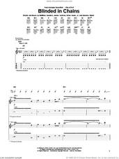 Cover icon of Blinded In Chains sheet music for guitar (tablature) by Avenged Sevenfold, Brian Haner, Jr., James Sullivan, Matthew Sanders and Zachary Baker, intermediate skill level