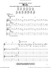 Cover icon of M.I.A. sheet music for guitar (tablature) by Avenged Sevenfold, Brian Haner, Jr., James Sullivan, Matthew Sanders and Zachary Baker, intermediate skill level
