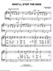 Cover icon of Who'll Stop The Rain sheet music for piano solo by Creedence Clearwater Revival, easy skill level