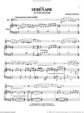 Cover icon of Serenade sheet music for flute and piano by Warren Benson, classical score, intermediate skill level